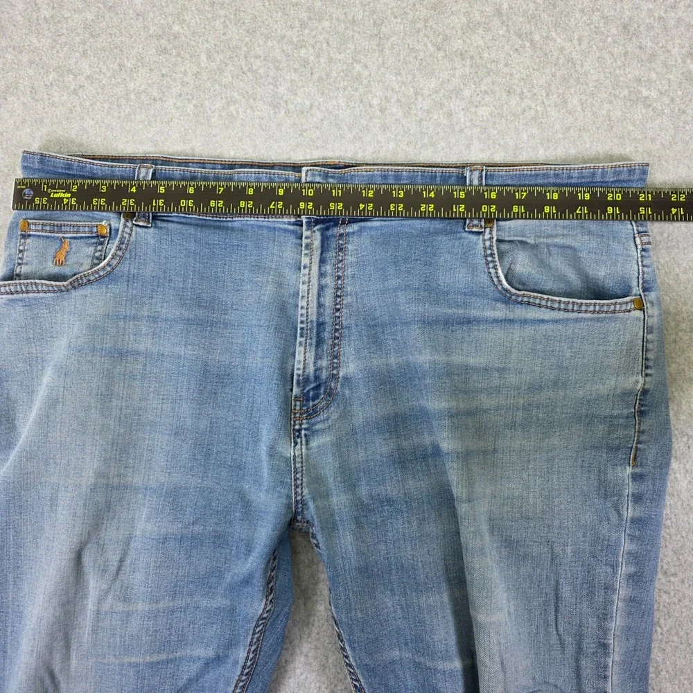 Polo Ralph Lauren Simon Jeans Men's 42/29 Light Wash Blue Straight‎ Leg Denim